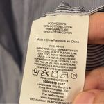 Tory Burch  Cover Up Striped Tunic Size Small Tassel Cotton Beach Swim Top Blue Photo 9