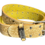 Mudd Vintage Y2K  Belt Floral Printed Leather‎ Studded Grunge Womens M/L Photo 0