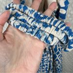 Free People  Blue White Bali Birds Of Paradise Jumpsuit Photo 3