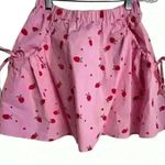 ASOS Design Women's Petites Size 4 Pink Floral Mini Skirt in strawberry Photo 2