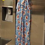 đź’•PACO RABANNEđź’• Floral Halterneck Maxi Dress Blue Indian Flower Print EU 46 NWT Size undefined Photo 11