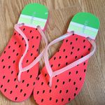 Old Navy NWOT  Watermelon Print‎ Flip Flops | Size 6.5 | Summer Sandals Photo 3