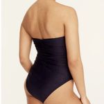 J.Crew Ruched 1 Pc Swimsuit Sweetheart Neckline Sz 22/3X Navy Blue NWT Photo 2
