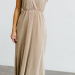 Baltic Born NWT Athena Gold Maxi Dress Metallic XS Photo 0