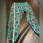Aerie  Paisley Jogger style Pants in Green and Pink size M Photo 14