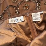 Shail K  Beaded Floral Open Back High Neck Cocktail Wedding Prom Dress Size 4 Photo 11