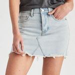 American Eagle Outfitters Light Wash Jean Skirt Blue Size 6 Photo 0