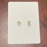 A New Day Elegant Silver Pearl Stud Earrings Demi fine collection New Photo 1