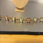 Artisan Copper and Mint Swirl Bracelet Brown Photo 1