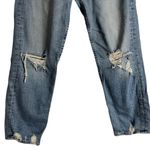 Mother The Tomcat The Confession High Rise Straight Leg Distressed Jeans Size 26 Blue Photo 9