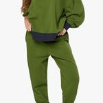 We Wore What  Color block Crew neck 100%cotton Sweatshirt XL NWT Photo 1