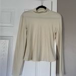 Columbia Cream Long Sleeve Thermal Winter Layering Top Basic Capsule Wardrobe Photo 1