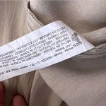 ZARA  Satin Effect Crop Shirt Women's Beige  Button-Up Top Blouse Sz Small Photo 4