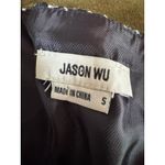 Jason Wu  Sequin Houndstooth Checkered Black and White Tweed Crop Top Small Photo 4