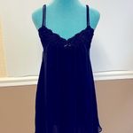 Oscar de la Renta Vintage Pink Label Black Chiffon Floral Beaded Nightgown Photo 0