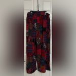 Colorful Patchwork Maxi Skirt Red Size L Photo 1