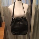 NWOT Kesslord Black Leather silver stud bucket bag Photo 1