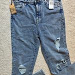 Buffalo David Bitton  Light Blue Ripped Straight Jeans Photo 0