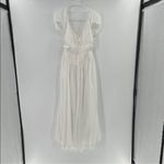 Free People  Feeling Bonita Midi Dress Ivory Tie Back White NWT Size Large Photo 3