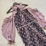 Self Portrait $615 NWT Self-Portrait Printed Frill Balloon Sleeve Pleated Maxi Dress Photo 5