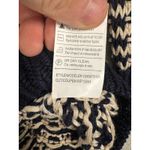Women's Vince Mercerized Cotton Textured Knit Sweater Size Medium Navy Photo 6