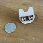 Monarch Butterfly Orange Yellow Wood Stud Custom Gift Birthday Earrings Photo 3