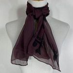 Vintage Purple Chinese? Figures Black Silk Photo 0