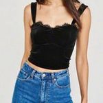 Abercrombie & Fitch Cropped Velvet Tank Photo 0