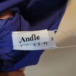 ANDIE Bathing Suit The Caledonia Top Bikini Lapis Criss Cross Back Neutral Solid Photo 9