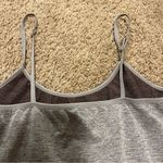 Energie Gray And Brown  Spaghetti Strap Tank Top. Has adjustable straps. Photo 3