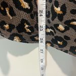 Boutique Leopard Print Long Sleeve Blouse Size Small Gray Photo 7