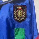 Unisex Crossroads Blue and Green Windbreaker with Sporty Design Size L Photo 5