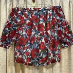 A pea in the pod Maternity Off The Shoulder Floral Blouse Photo 0