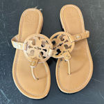 Tory Burch  Tan Logo Sandals Photo 0