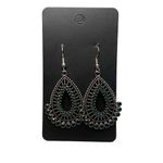 Emerald green teardrop earrings Green Photo 1