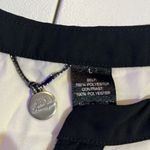 BKE  Womens Zip Blouse Ivory Studded Chiffon Full Exposed Zipper long sleeve L Photo 8