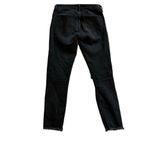 Abercrombie & Fitch  distressed black denim jeans with raw hem Photo 1