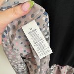 Kate Spade Black Broome Street Soiree Polka Dot Mixed Media Ruffle Hem Top Photo 11