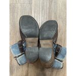 Täōs Tombat Women's‎ Leather Denim Boots Size 7.5 Brown Photo 4