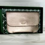 Kate Spade “Make it Mine” Pouch, Metallic Rose Gold, with Box and Tag Photo 6