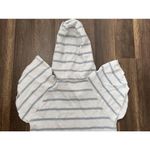 Chaser  Jersey Swim Dress Pacific blue and white Stripe size Small Flutter Sleeve Photo 6