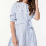 J.Crew  Oxford Cotton A-Line Stripe Shirtdress, 4 Photo 0
