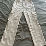 Abercrombie & Fitch A&F Women's Cream Relaxed Cargo Pants Photo 3