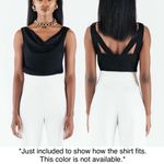 New Chloe Kristyn Gingham Satin Double Strap Cowl Neck Tank Top Pink Size Large Photo 12