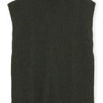 Ganni  Dark Green Wool‎ Sweater Vest Photo 0