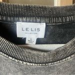 Le lis Lightning Bolt Acid Wash Sweatshirt Size Large Photo 2