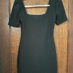 Club Monaco  Ribbed Puff Sleeves Square Neck Mini Dress Size XS Photo 3