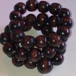 Elegant Brown Wooden Beaded Boho Stretchy Bracelets Set Photo 2