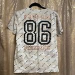PINK - Victoria's Secret  light camo logo/rosegold t-shirt, size S Photo 1