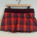 Lululemon RUN PACE SKORT/SKIRT YAMA CHECK HEATHER FLAMING TOMATO BORDEAUX SZ 10 Photo 6
